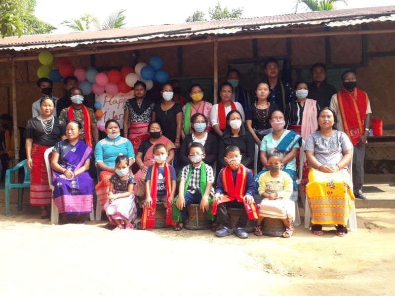People in traditional attire participate in the Wangala, a post harvest festival of the Garo community on November 21. The festival was celebrated under the common theme, ‘our culture is the soul of our tribe.’